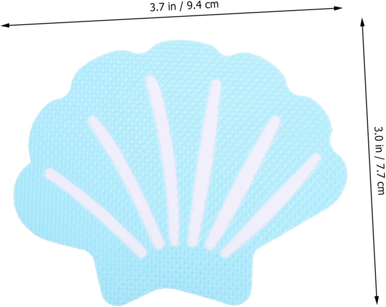 FOYTOKI 12Pcs Shell Shaped Non-Slip Shower Stickers