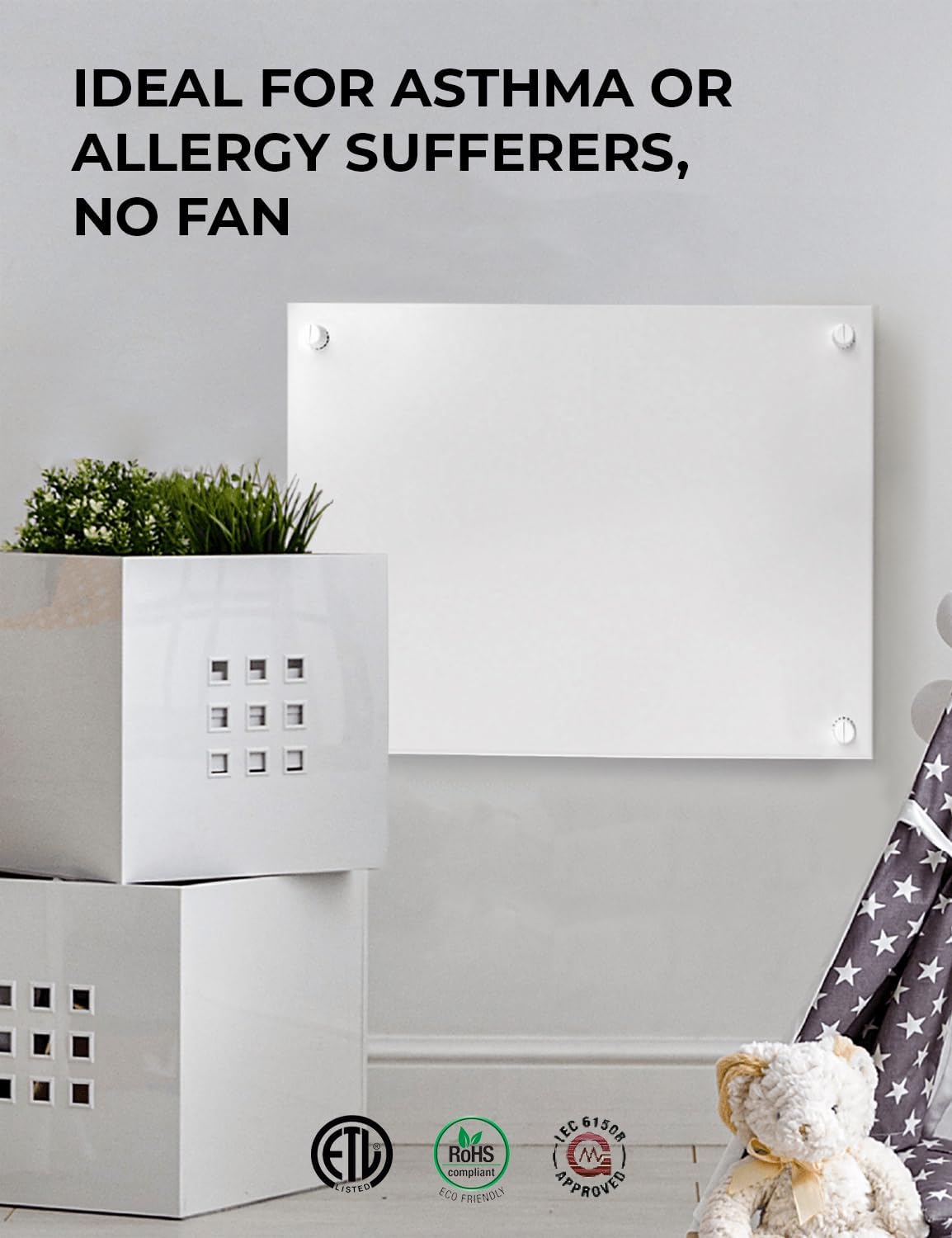 EconoHome Wall Mount Electric Heater with Thermostat