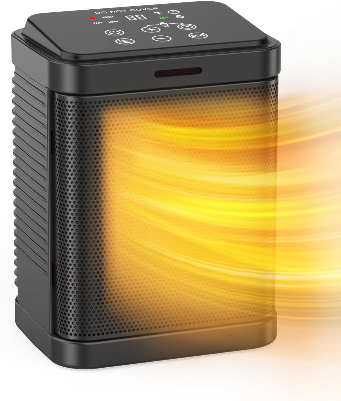 Chikit 1500W PTC Ceramic Space Heater with Thermostat and 24H Timer
