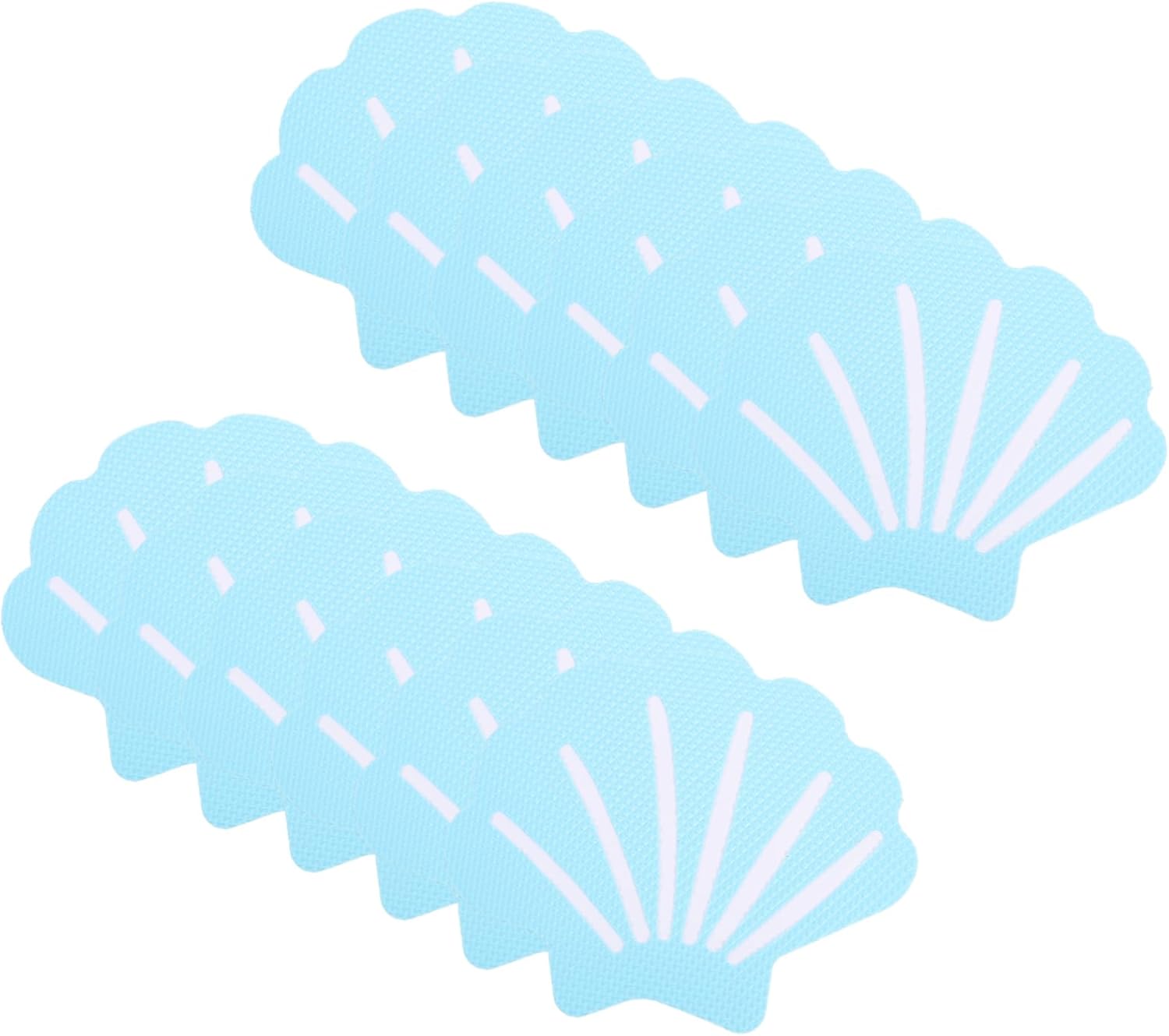 PRETYZOOM 12Pcs Shell Shape Non-Slip Bathroom Stickers