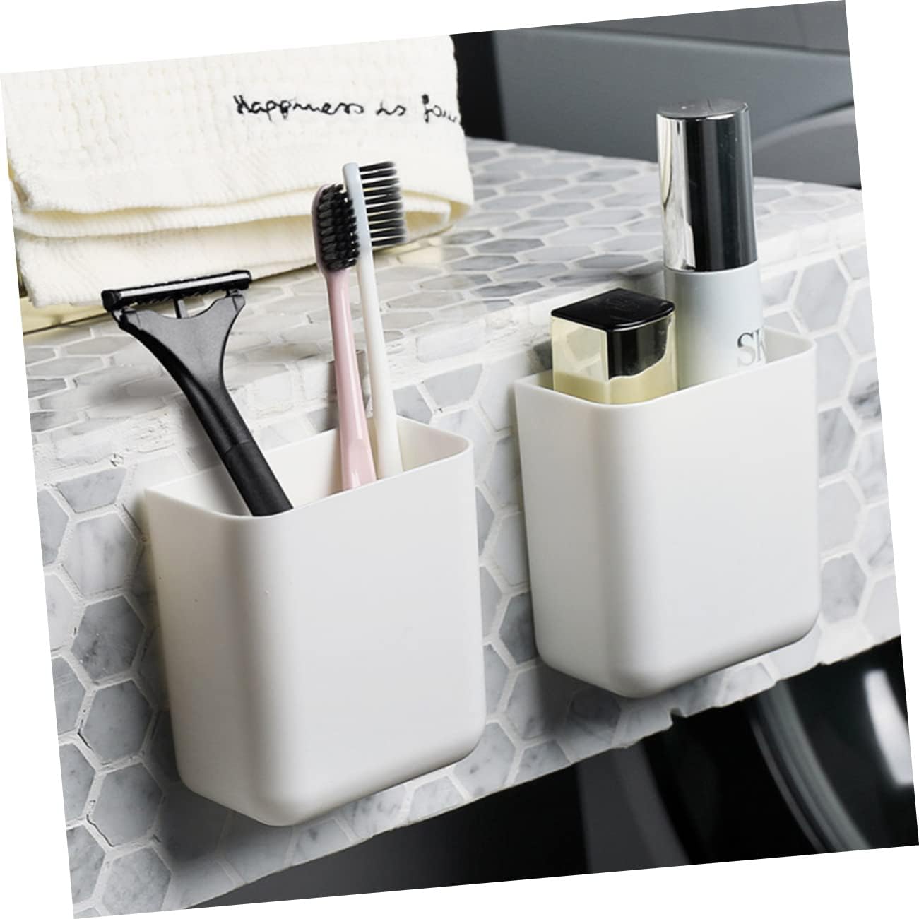 Zerodeko Wall Toothbrush Holder with Toothpaste Rack