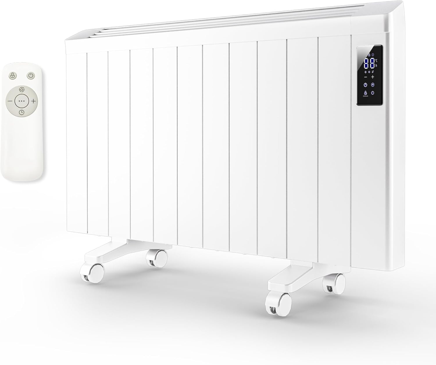 Fierscial 1500W Fanless Electric Wall Heater White