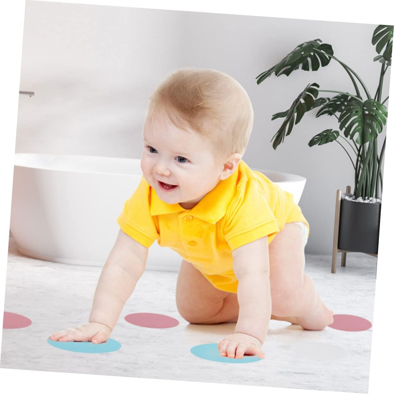 Cabilock 108pcs Round Bathroom Stickers for Safety