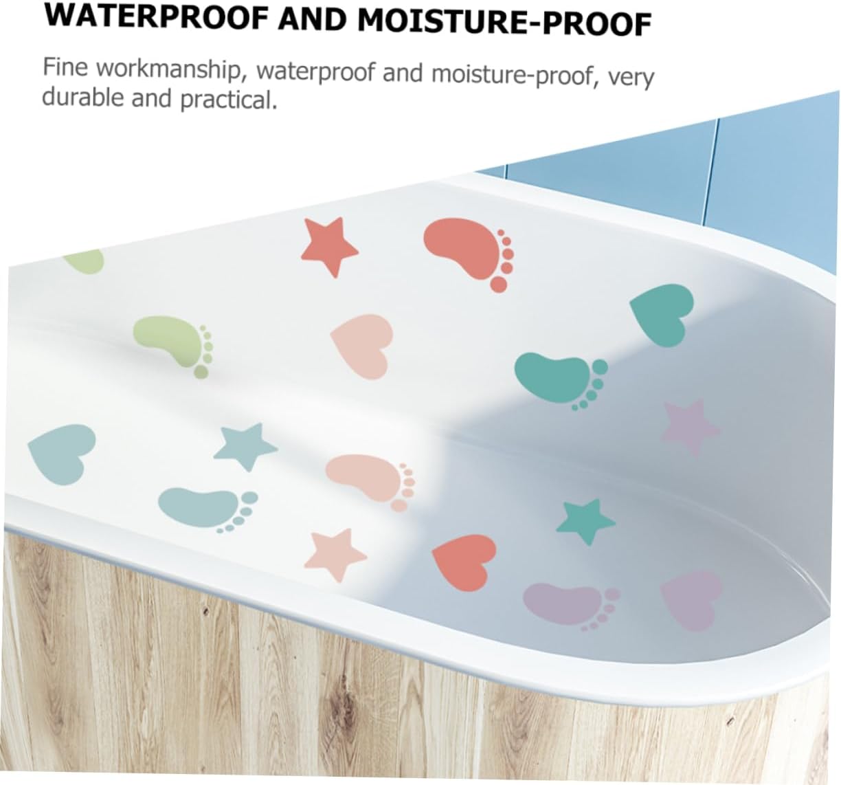 Cabilock Anti-Slip Bathtub Stickers Set 6 Sheets