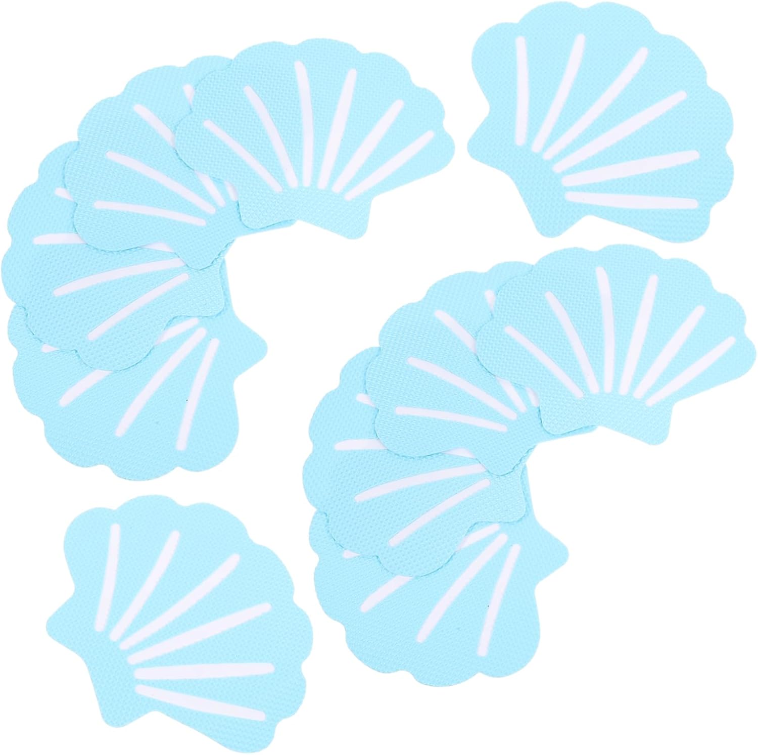 BEBEMOKO 12pcs Shell Anti-Slip Shower Stickers