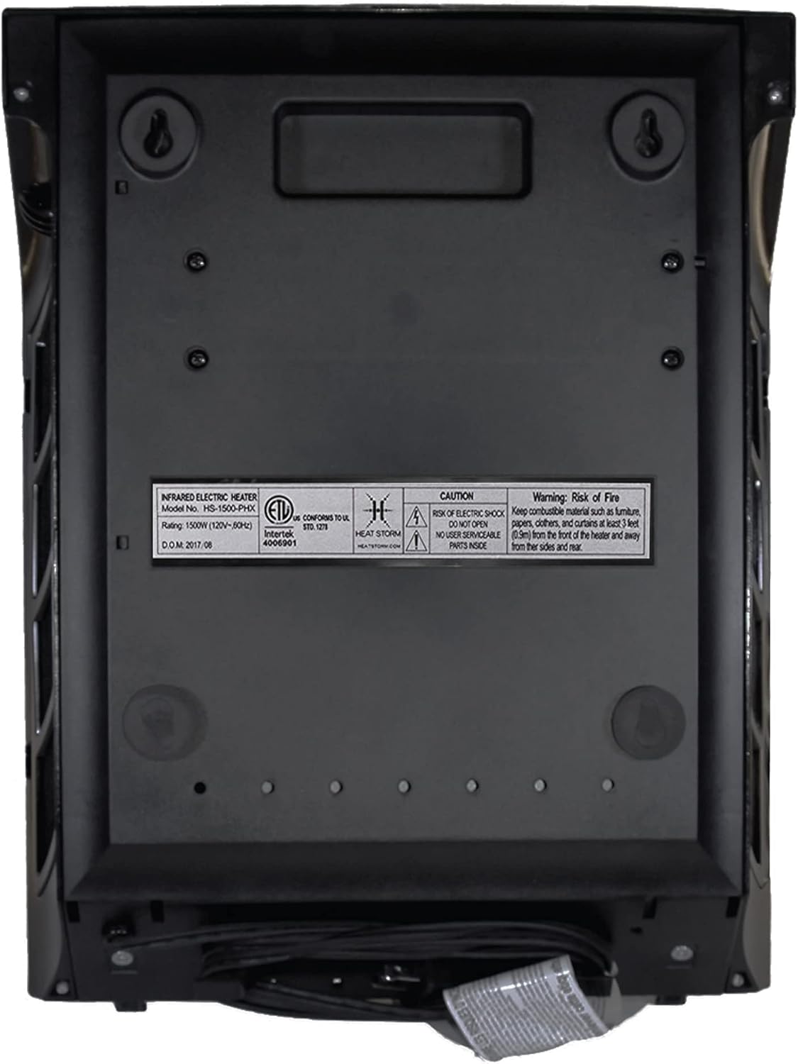 Heat Storm Wall Mount Gray 1000W Indoor Heater
