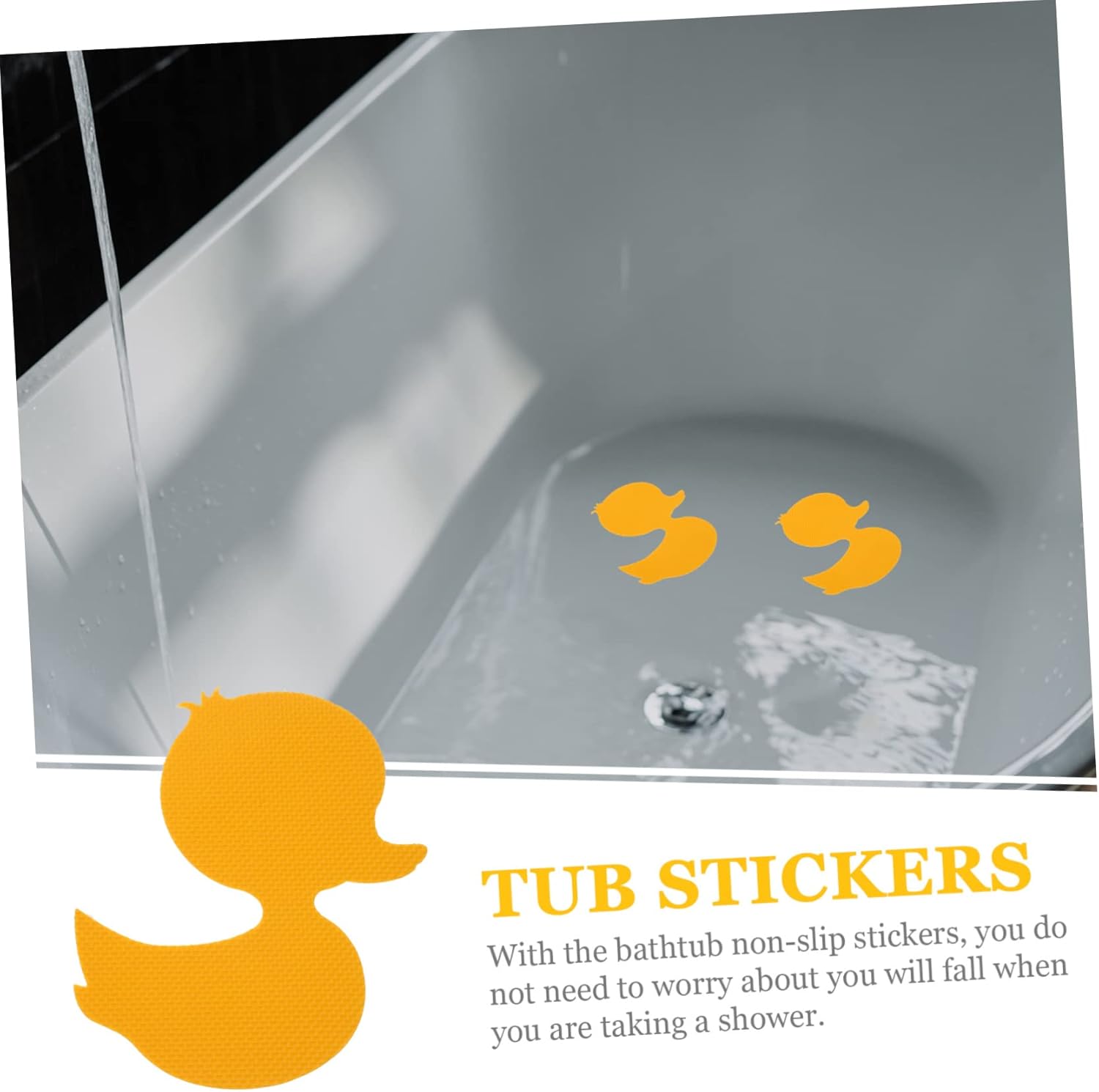 TINEASUR 12pcs Non-Slip Cartoon Bathtub Stickers for Boys Girls