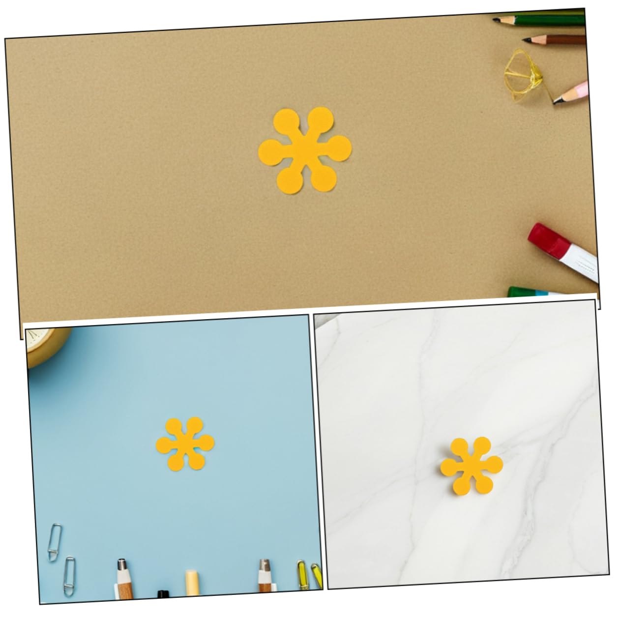 Toyvian 12pcs Snowflake and Flower Non-Slip Bathtub Stickers