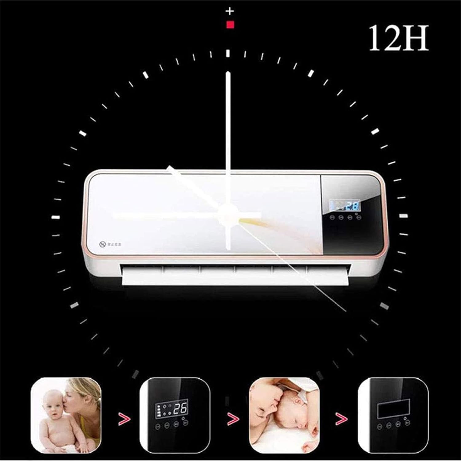 YXJPP Wall Mounted Air Conditioner Heater with Timer