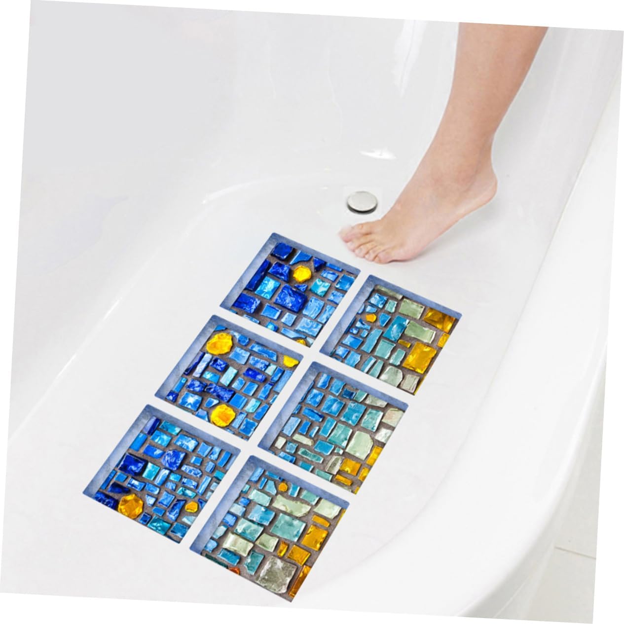 STOBAZA PVC Bathtub Wall Sticker Set 6pcs
