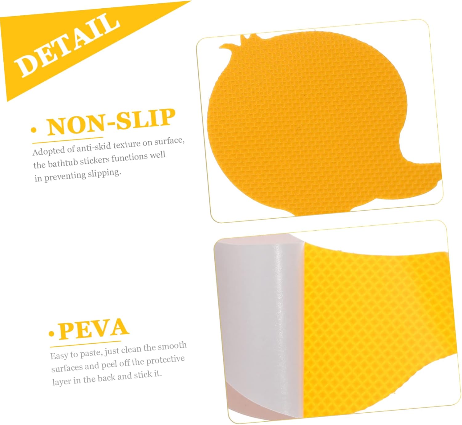 CANIGHT 12pcs Non-Slip Bathtub Stickers for Kids