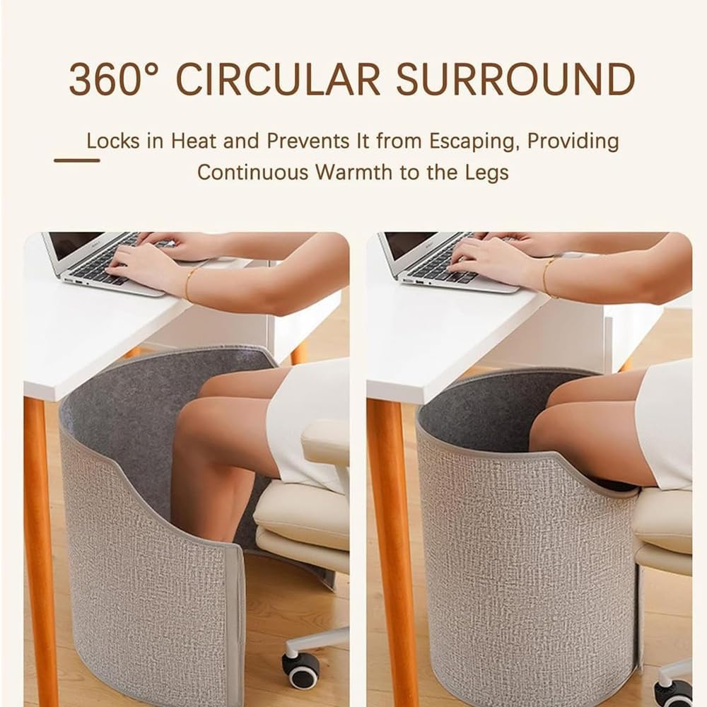 Portable Under Desk Heater With Blanket - 170W Electric