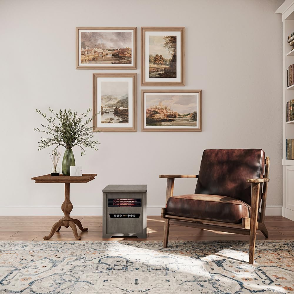 Country Living 1500W Infrared Space Heater with Timer and Remote Control