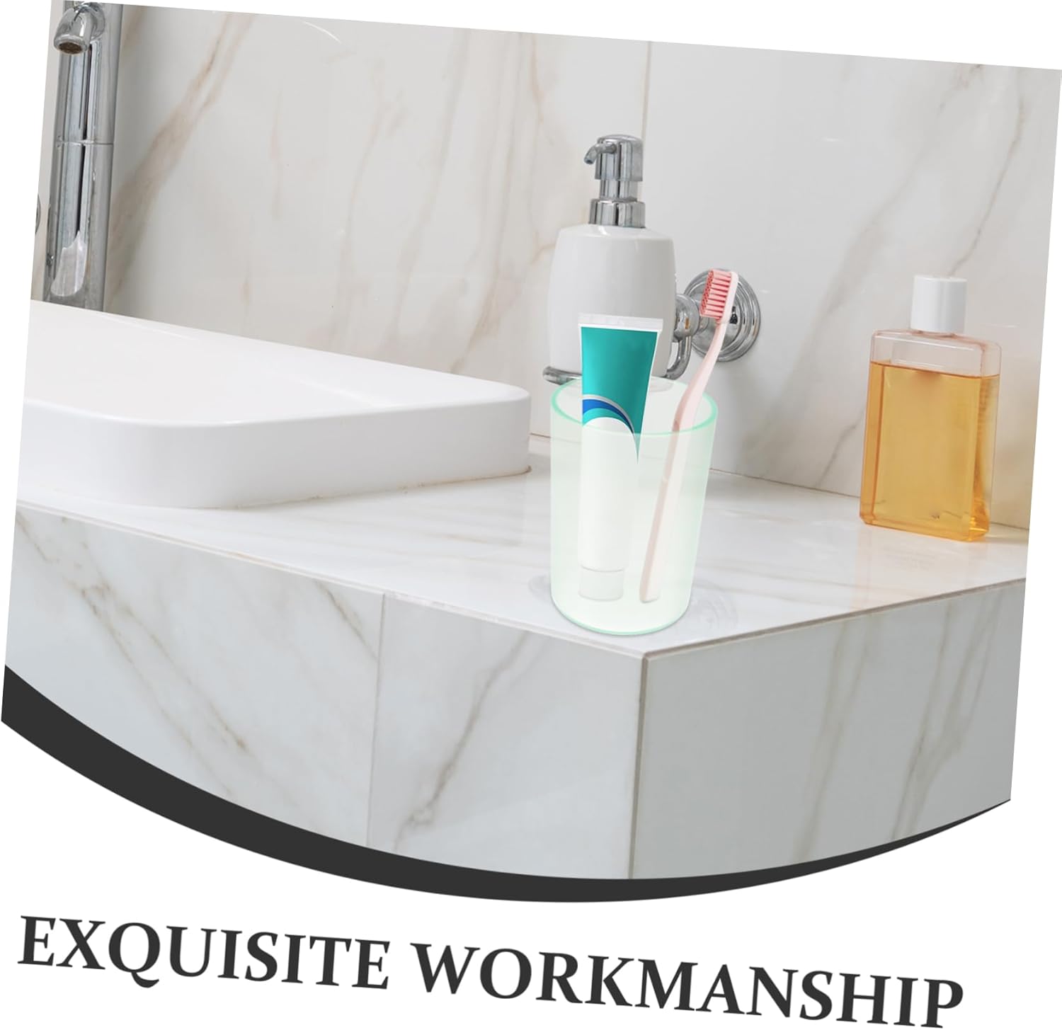 VICASKY Transparent Toothbrush Cup Holder