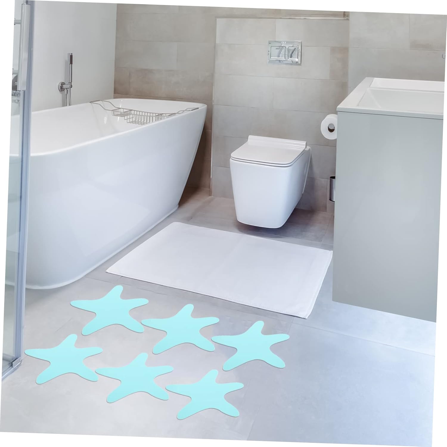 Slip-Proof Bathtub Stickers for Safety and Decor