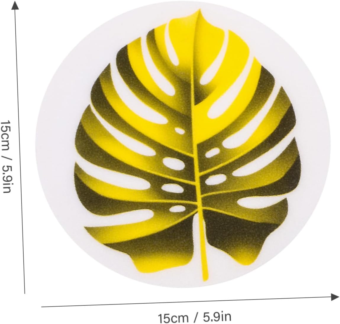 HOLIDYOYO Bathtub Stickers Leaf Anti-Slip Decor