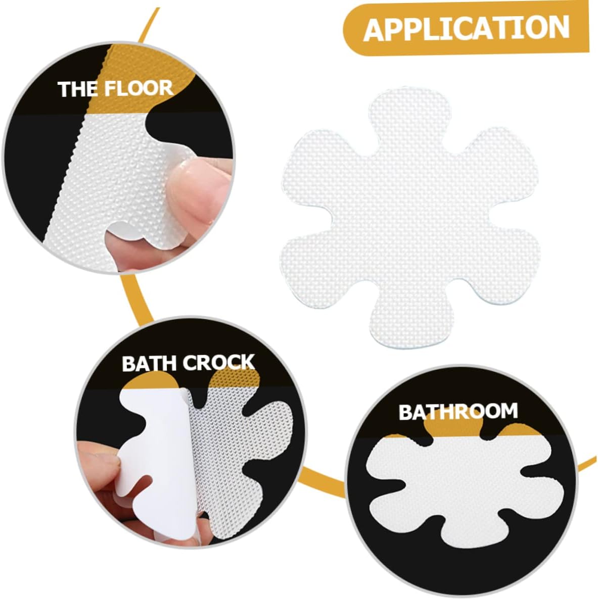 TOPPERFUN Non-Slip Bathtub Stickers 12pcs for Safety and Style