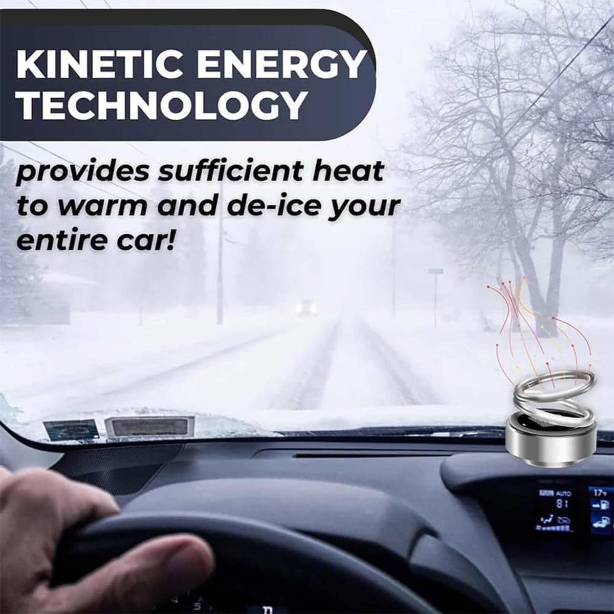 ACHVAC Portable Kinetic Heater 2PCS Red Blue