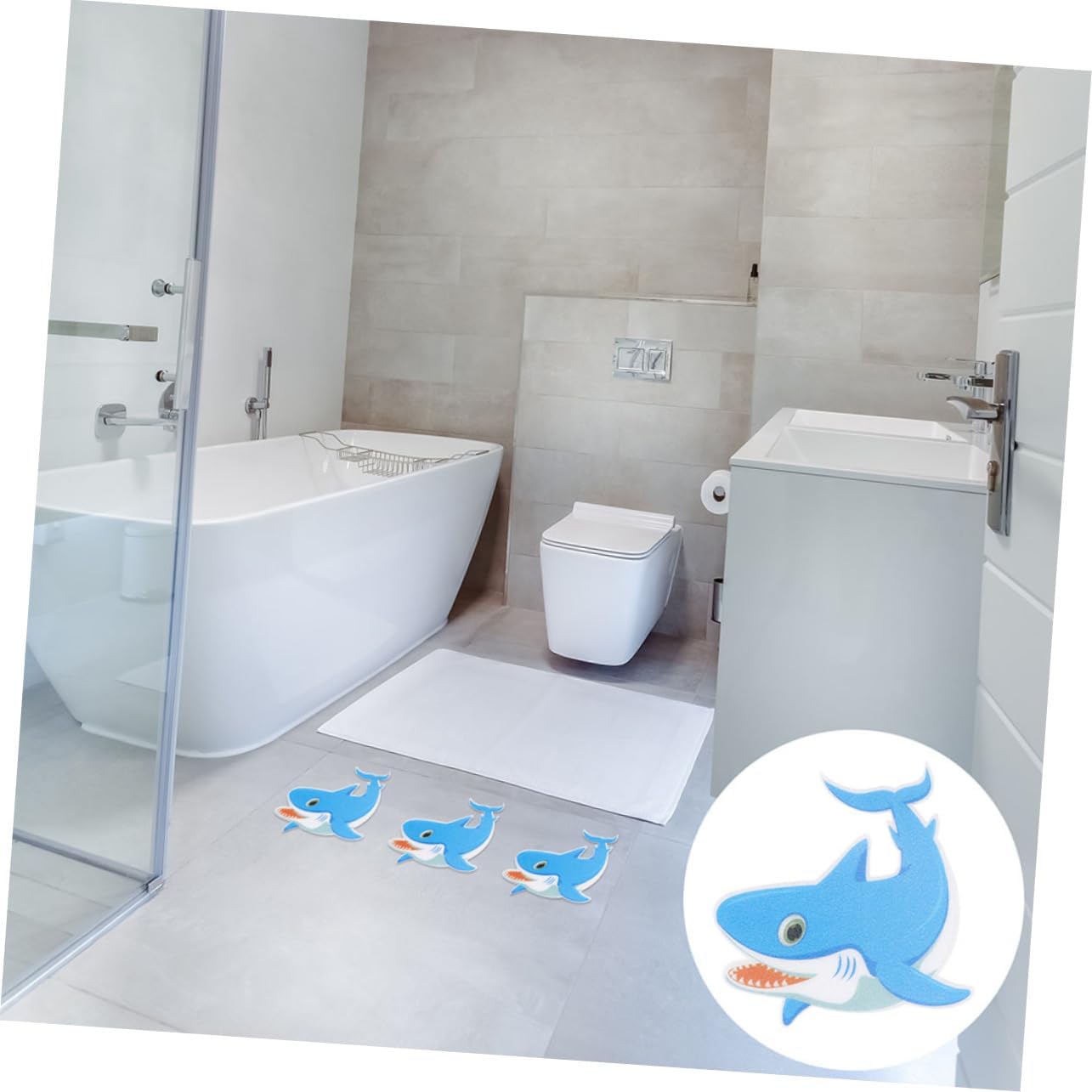 Unomor Anti-Slip Bath Tub Stickers with Animal Design