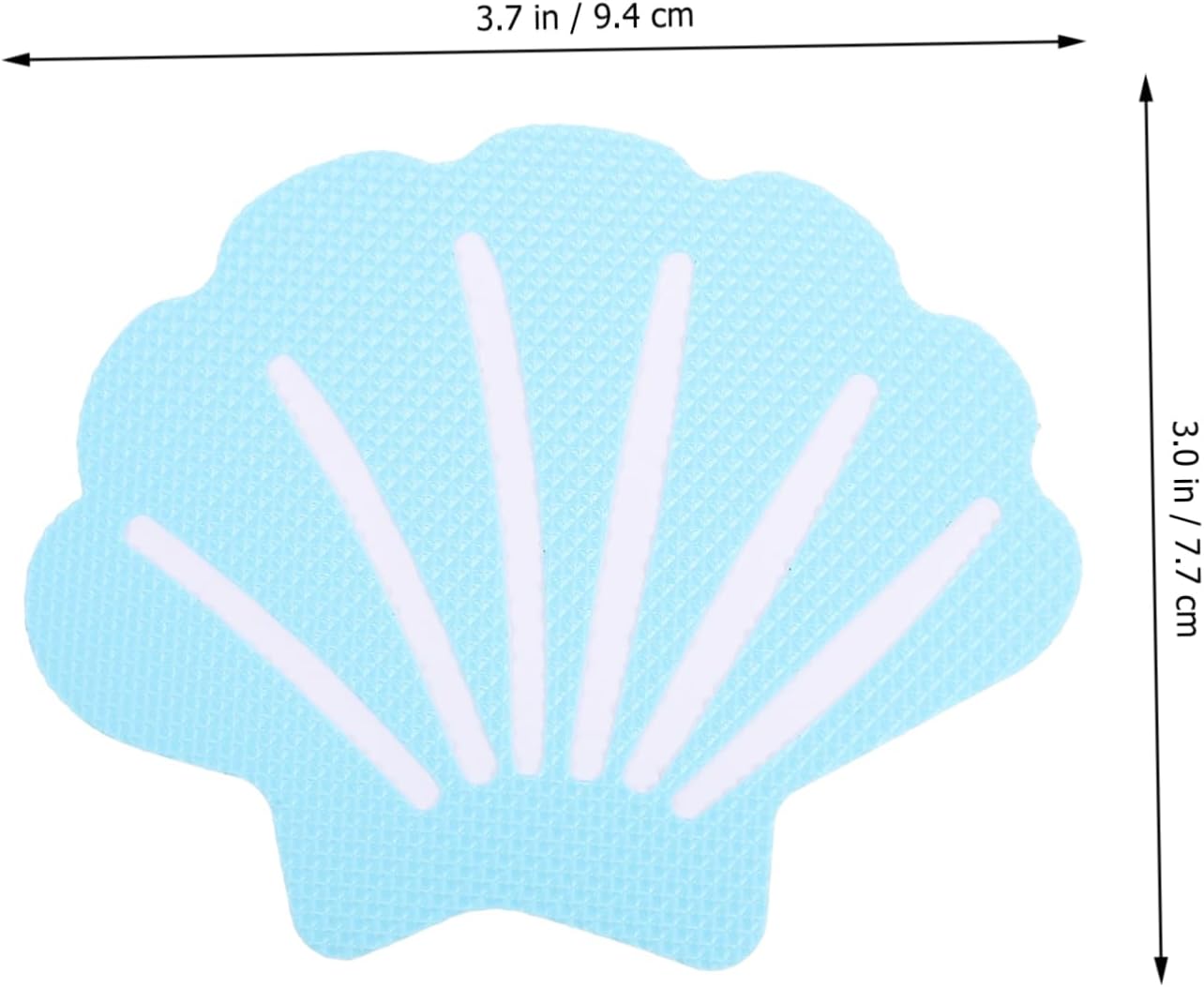 Zerodeko 12Pcs Shell Bath Stickers Non-Slip Decor