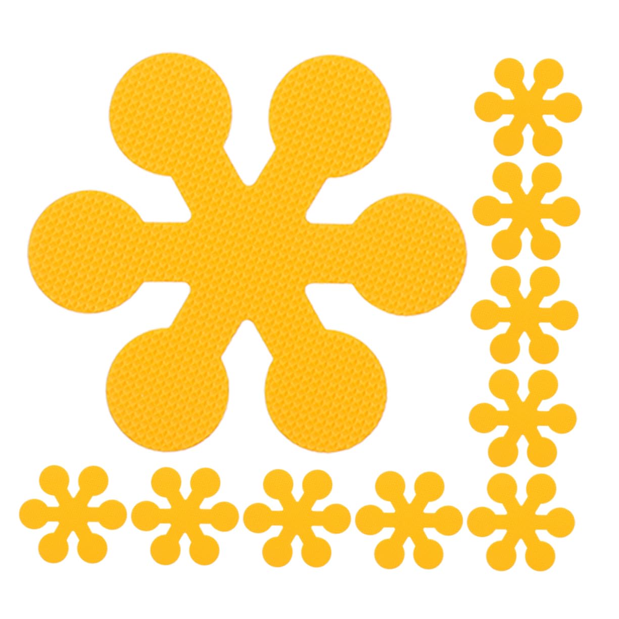 12pcs Snowflake Flower Non-Bathtub Stickers - Skid Decals for Bathroom Safety
