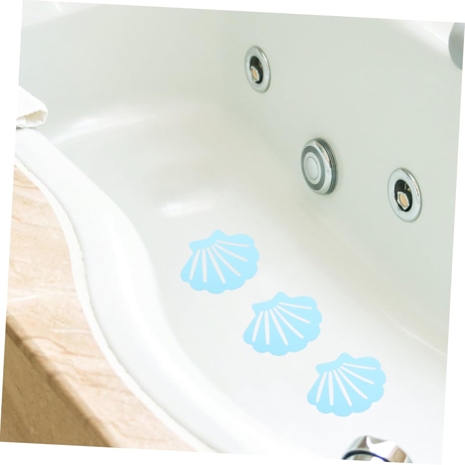 DECHOUS 12Pcs Shell Shape Non-Slip Bathtub Decals