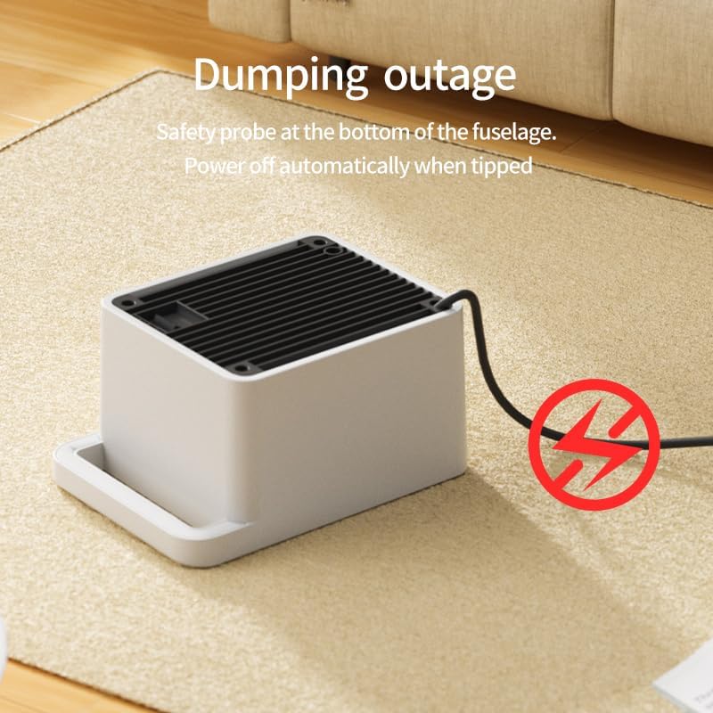 Laviniar 900W Portable Electric Space Heater with 2 Modes and Safety Features