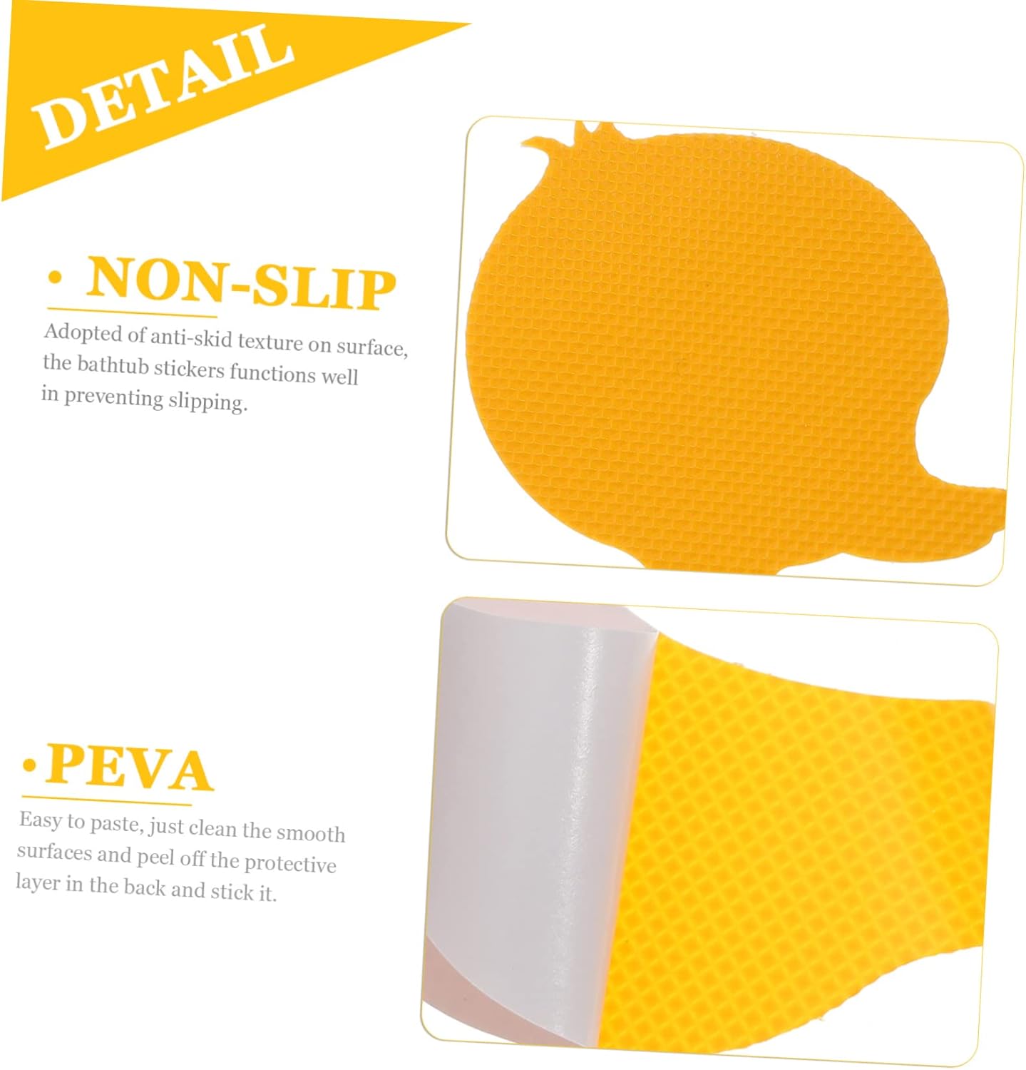 12Pcs Non Slip Duck Bath Stickers for Safety and Style