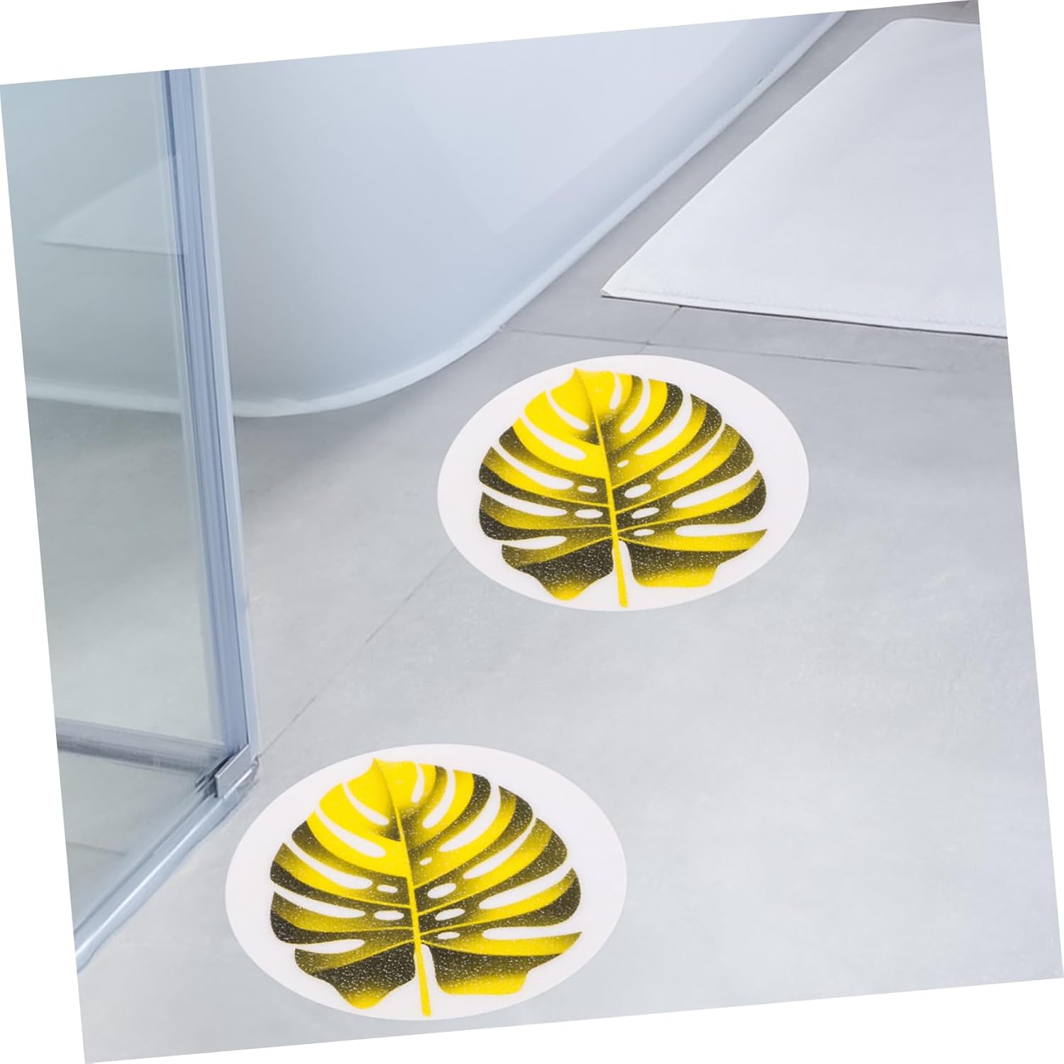 HOLIDYOYO Bathtub Stickers Leaf Anti-Slip Decor