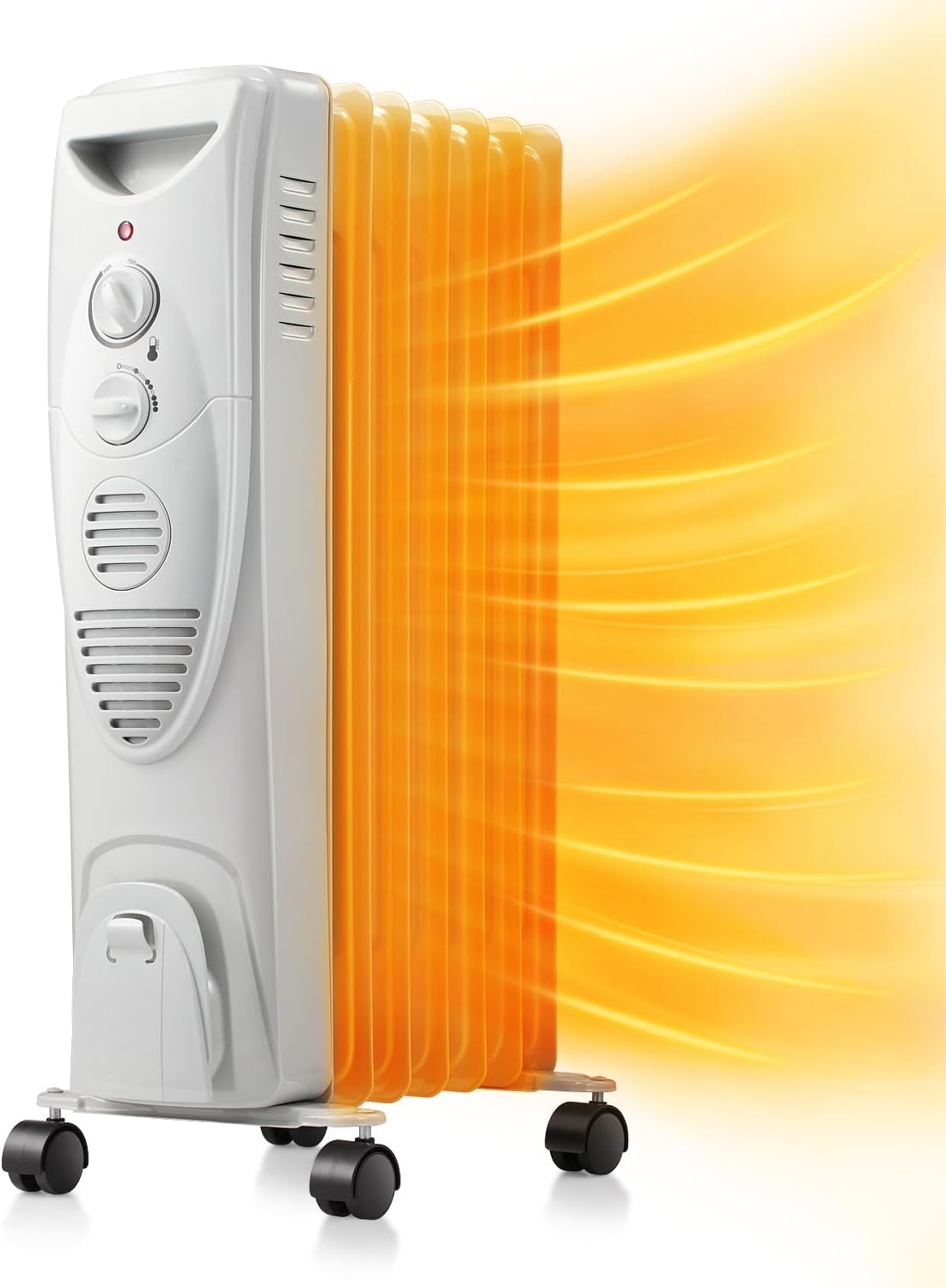 RWFLAME Oil Filled Radiator Heater 27 Grey