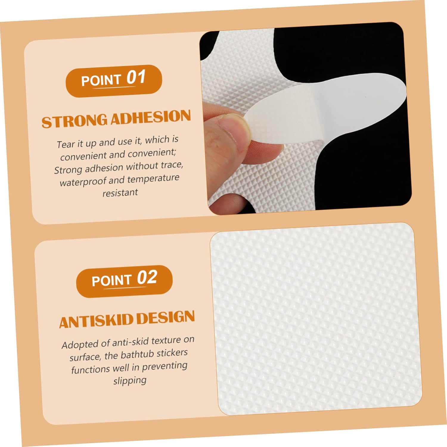 LIFKOME 20Pcs Anti-Slip Bathtub Decals 1