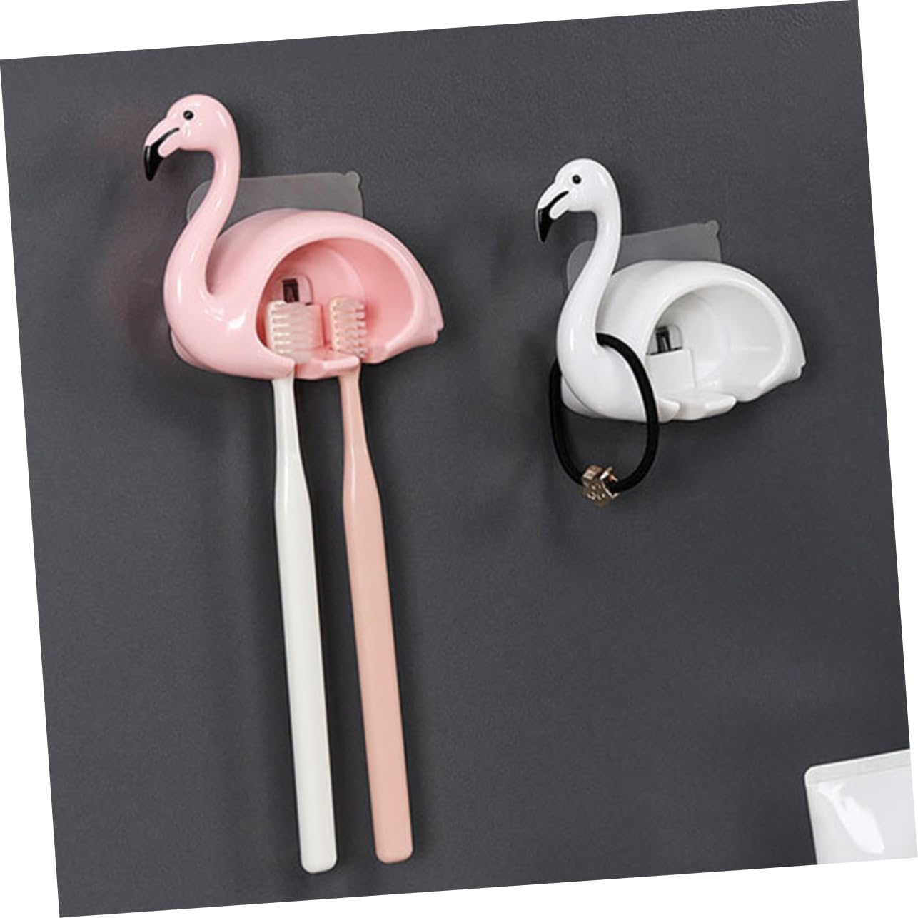 PRETYZOOM Wall Mounted Toothbrush Holder with Hollow Design