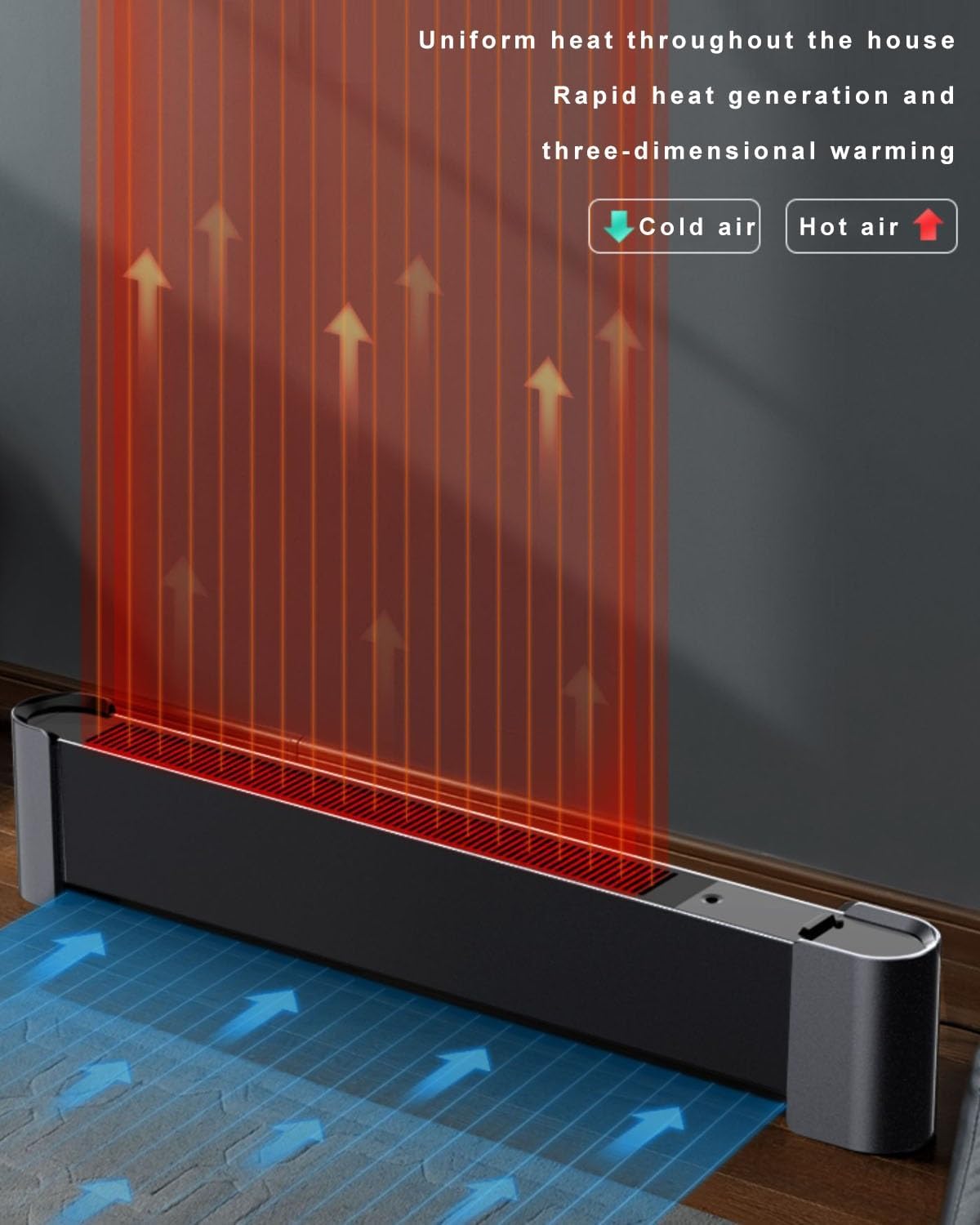 HSPLXYT Smart Electric Space Heater with Timer and Safety Features