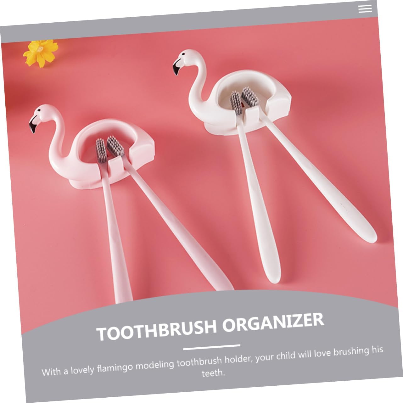 UTHCLO 2PC Suction Cup Toothbrush Holder Wall Mount Organizer 1