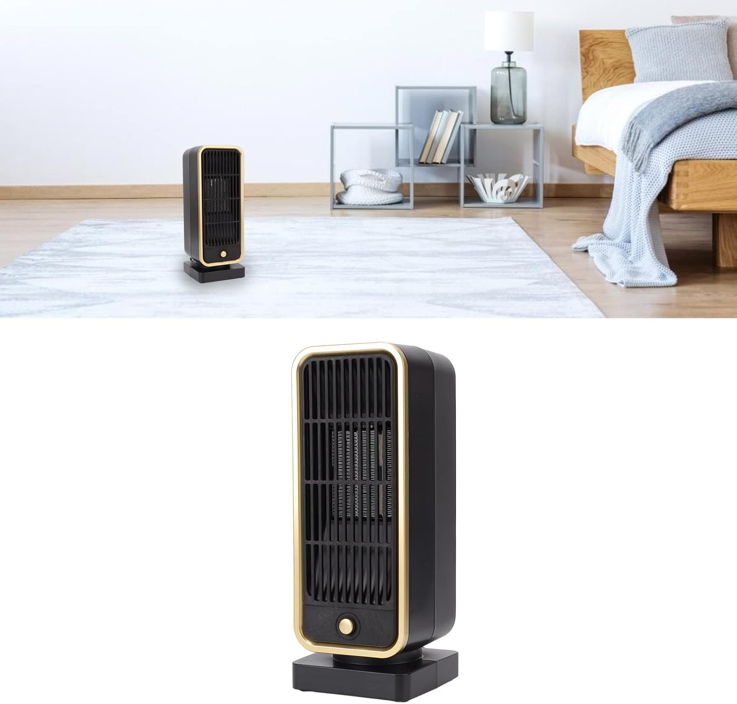yaogohua Electric Space Heater PTC Ceramic Quiet 40dB Portable