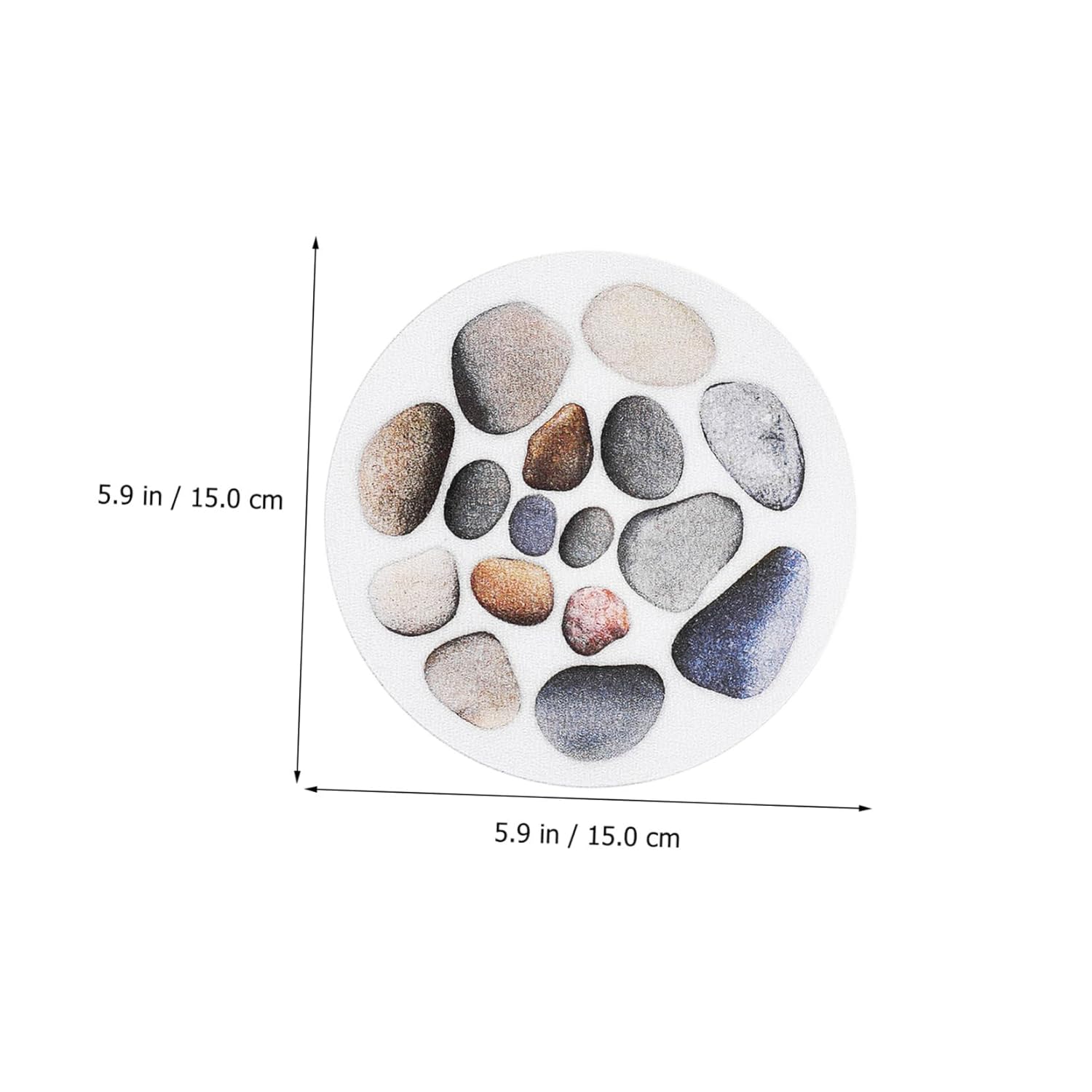12-Piece Non-Slip Stone Tub Stickers for Safe and Stylish Bathroom