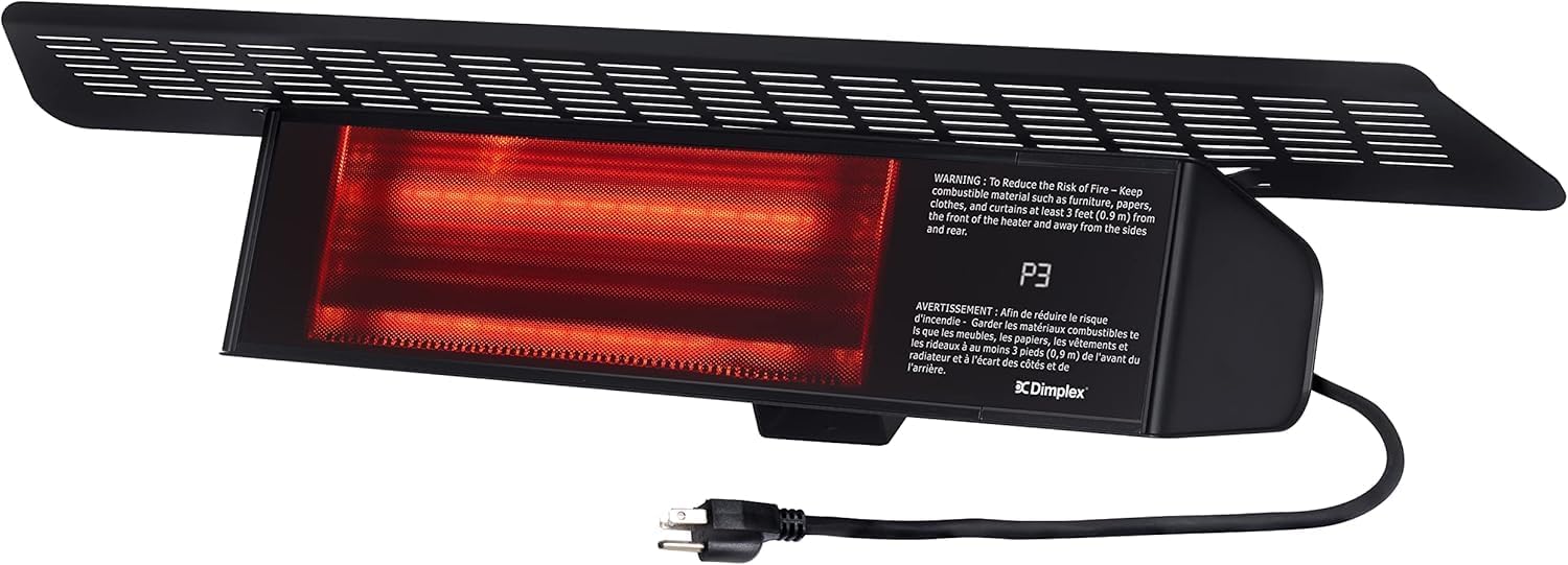 Dimplex Infrared Patio Heater 1500W Weatherproof Black