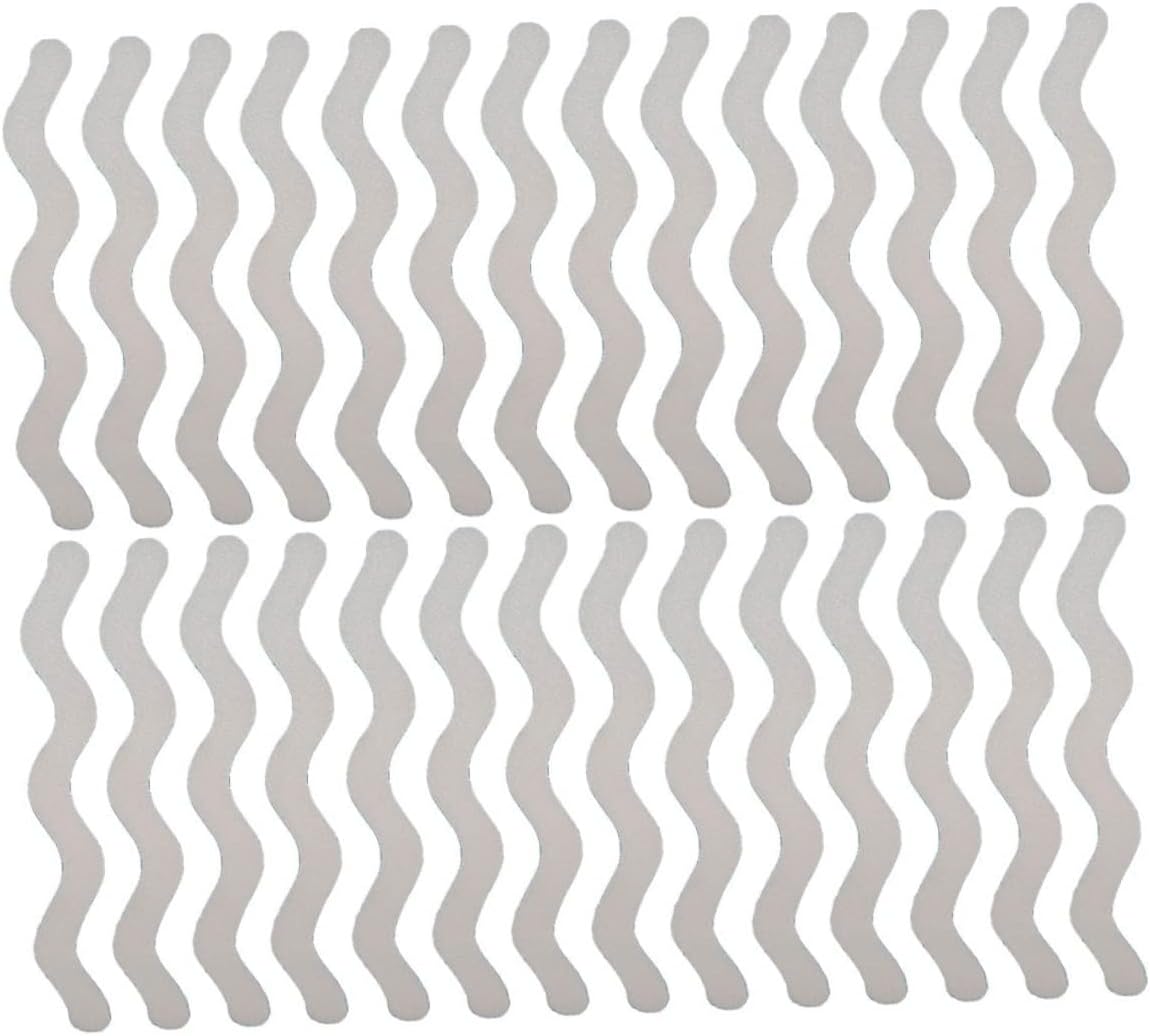 36Pcs S Shape Non-Slip Bathtub Stickers for Safety