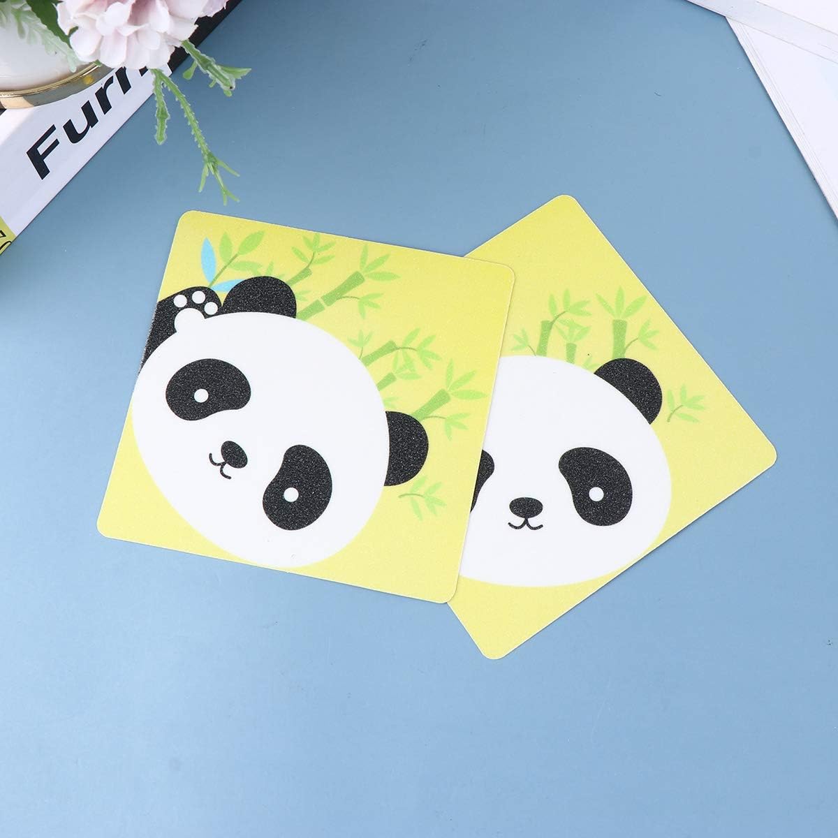 Cabilock 6pcs Panda Pattern Bathtub Decals