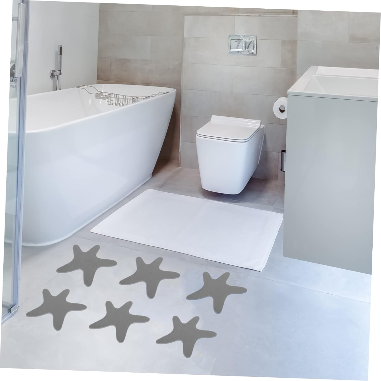 Garneck Anti-Skid Bath Sticker with Cartoon Design