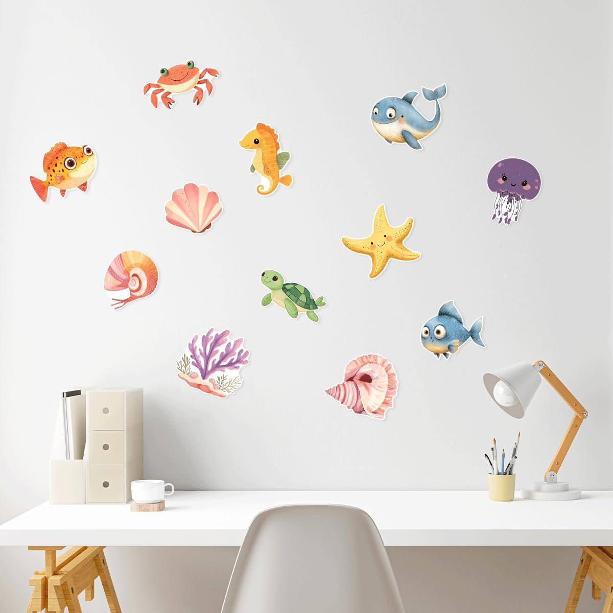 ERAZUI 12 Pcs Funny Bathtub Non Slip Decals 1