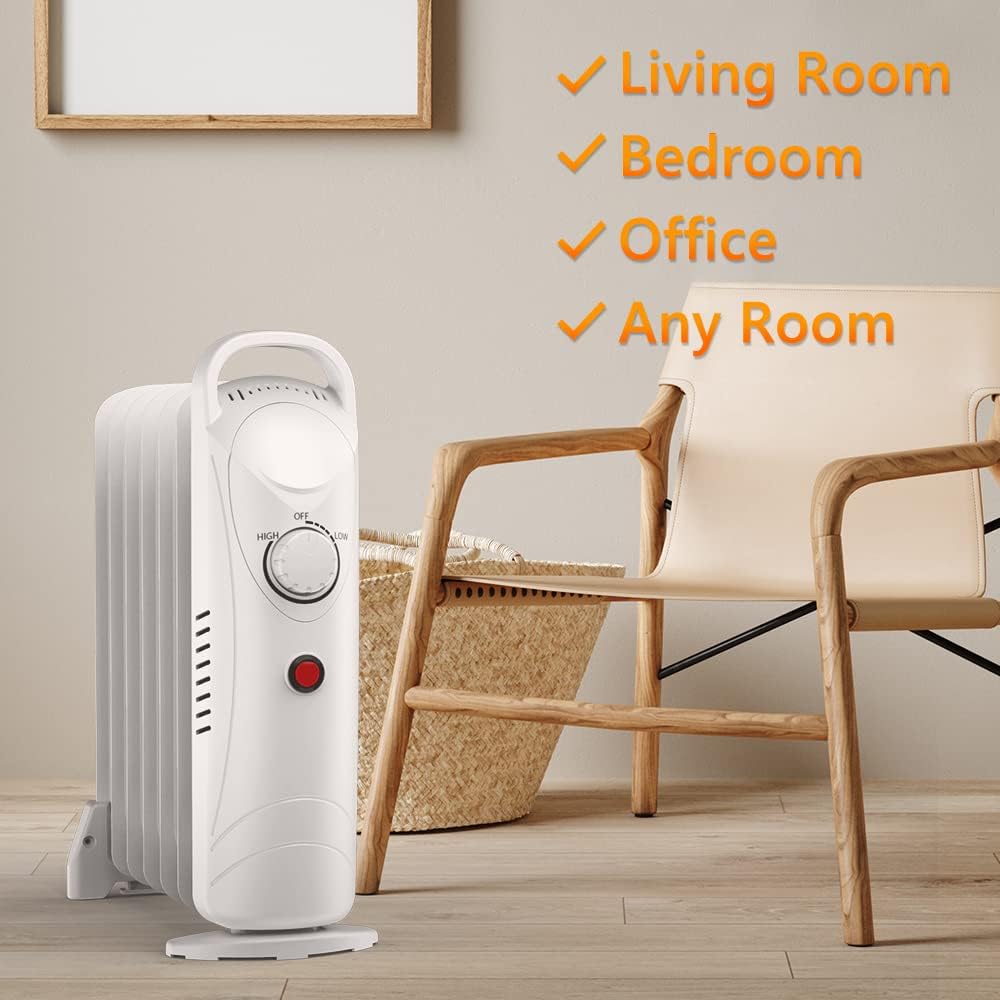 TRUSTECH Quiet Portable Oil Heater White