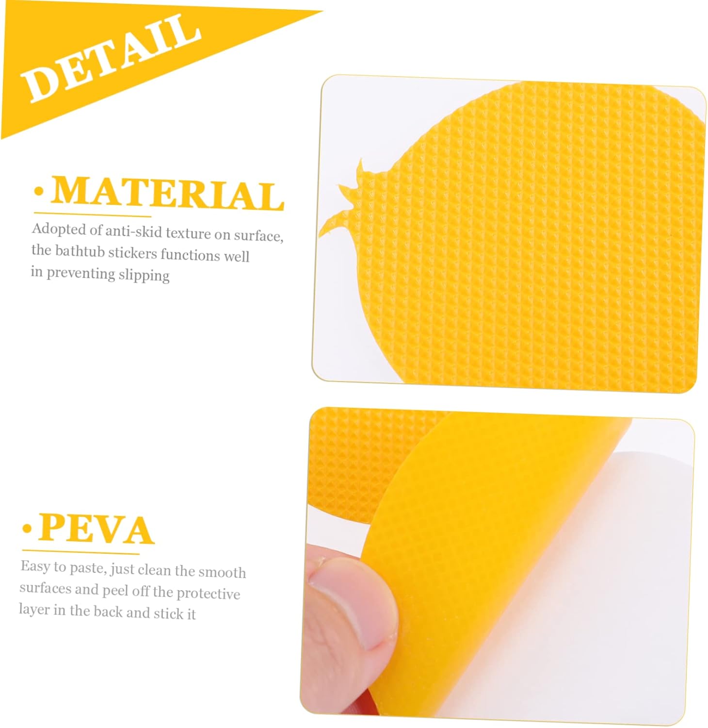 Healifty Anti-Slip Shower Stickers Gothic Decor