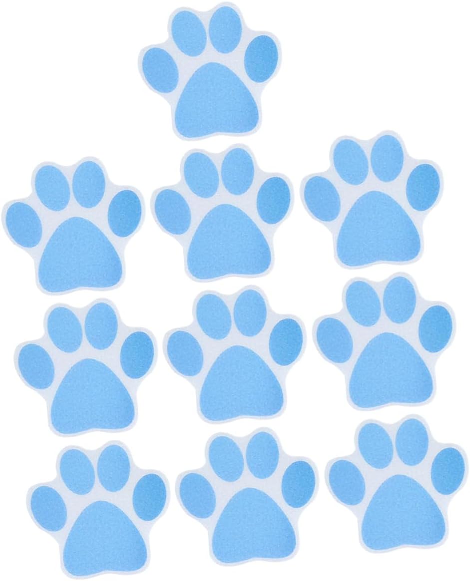 BUGUUYO 10pcs Cartoon Dog Paw Bathtub Decals