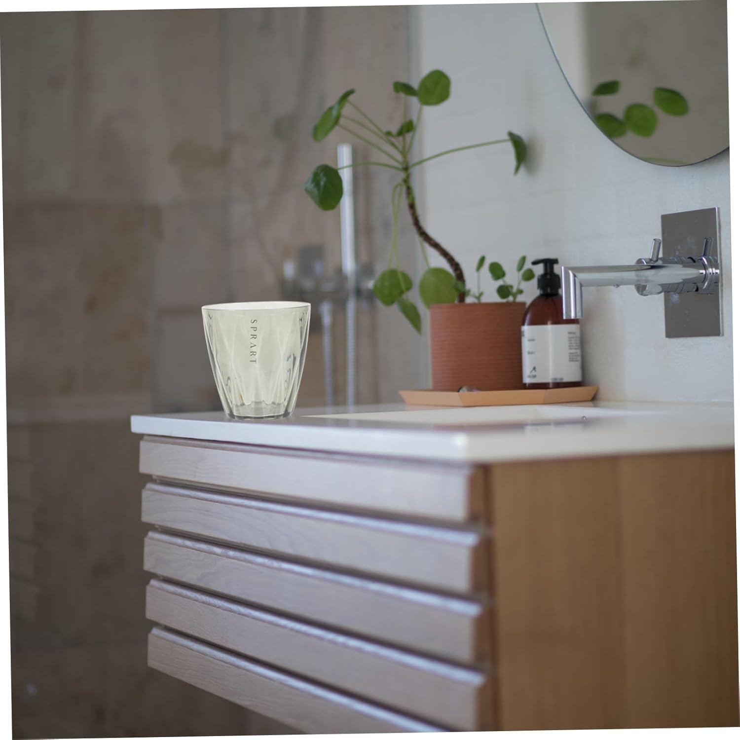 Mouthwash Tumbler Cup Travel Toothbrush Holder