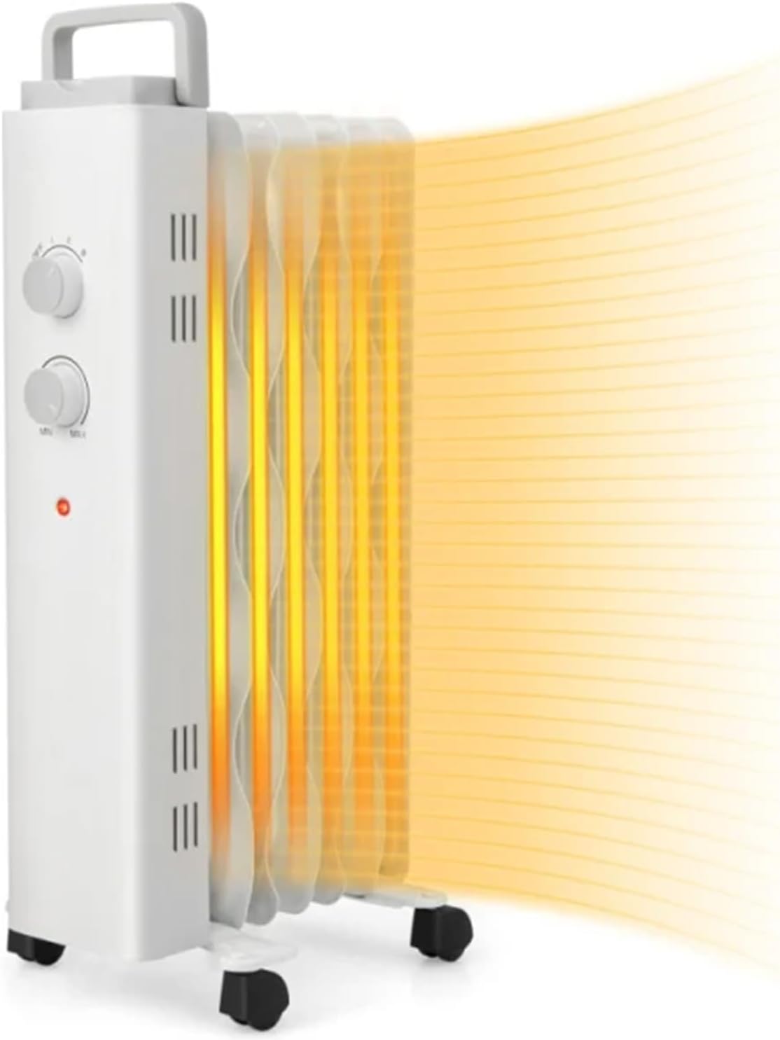 Oil Filled Radiator Heater 1500W with 3 Modes Thermostat and Safety Features