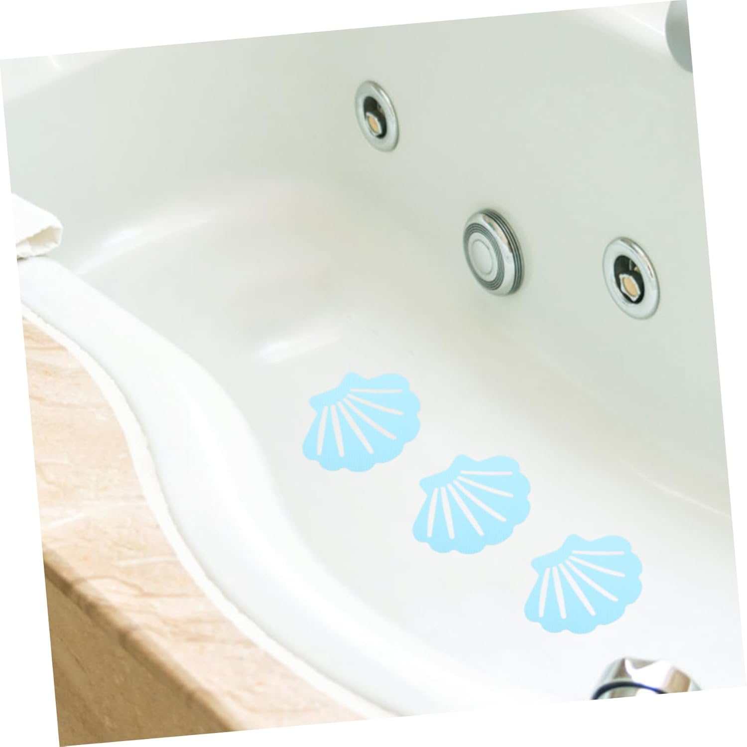 Cabilock Non-Slip Stickers for Bathtub 12pcs Shell Shaped Decals