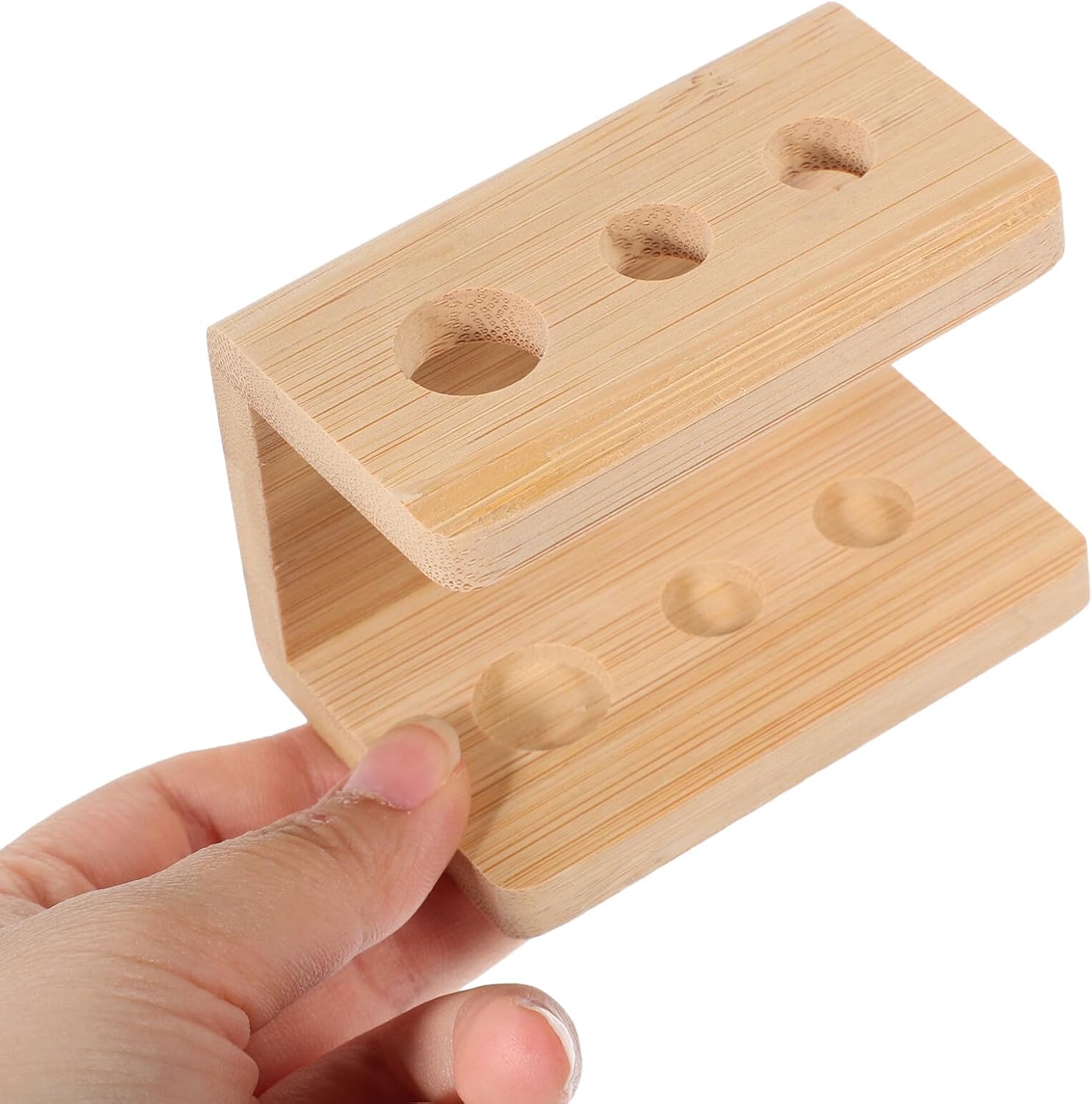 Alipis Bamboo Toothbrush Holder Pen Display Stand
