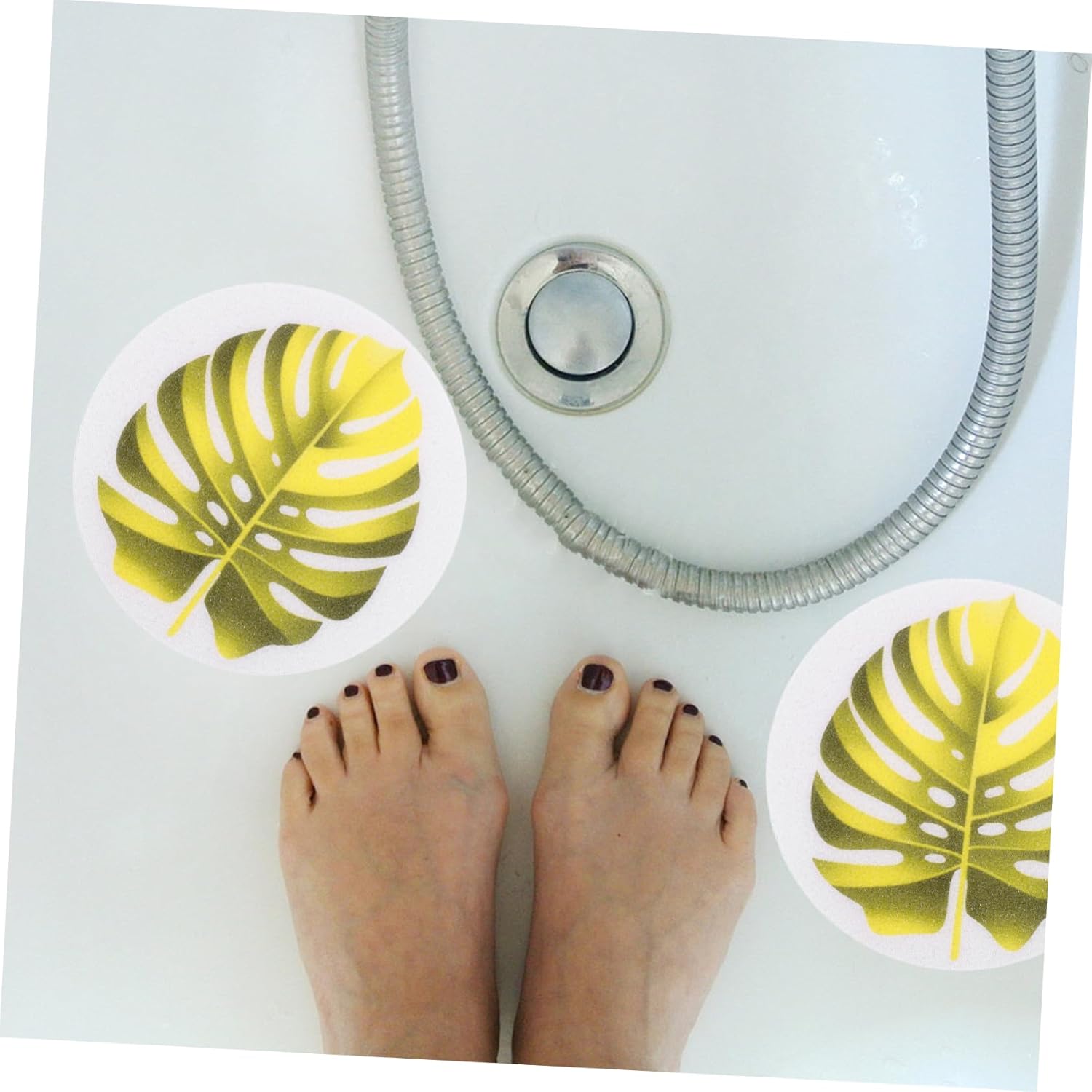 Leaf Slip Stickers for Bathtubs and Showers - Safe and Creative Peva Decals