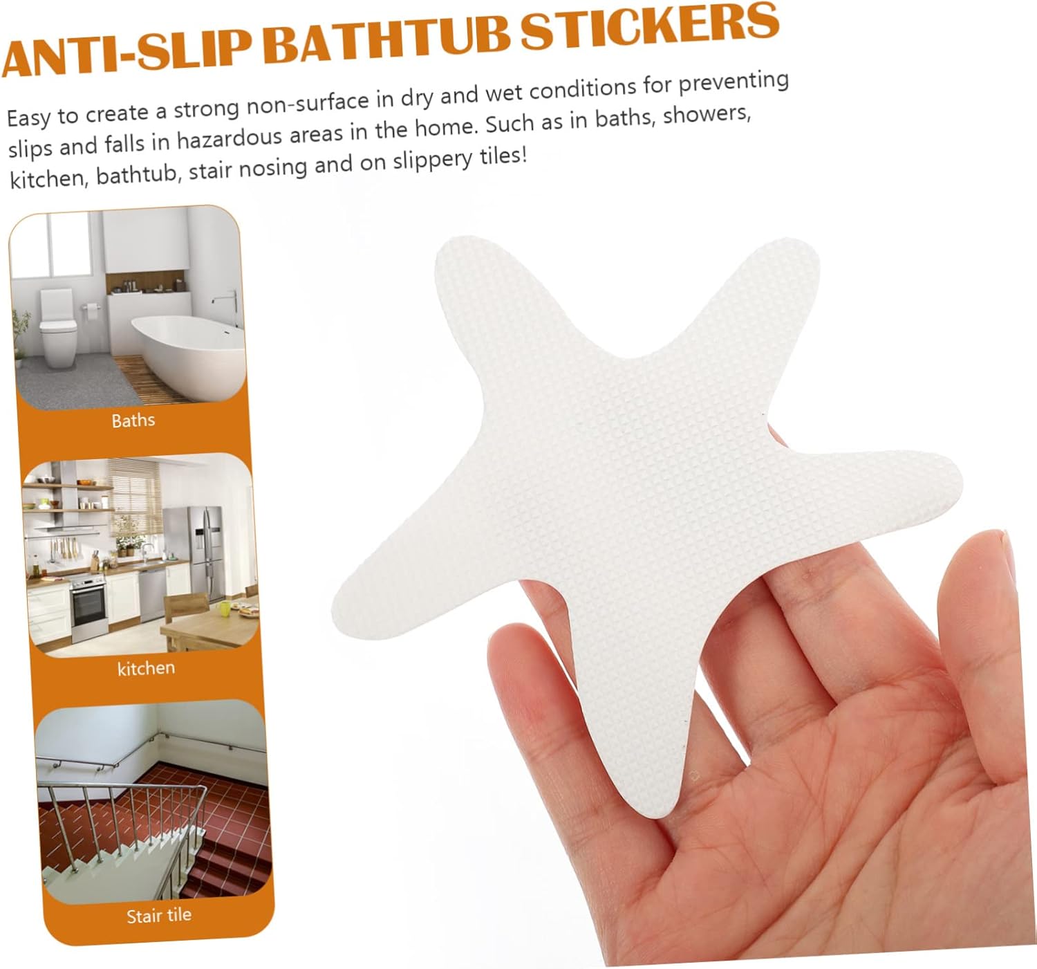 LIFKOME 20Pcs Anti-Slip Bathtub Decals 1